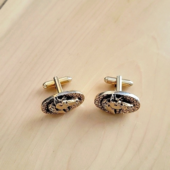 Vintage Horse Head Cufflinks - Picture 2 of 5